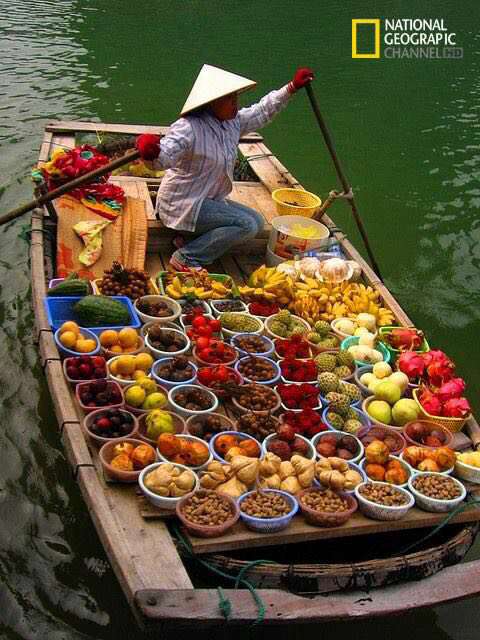 فروشگاهی شناور در ویتنام
